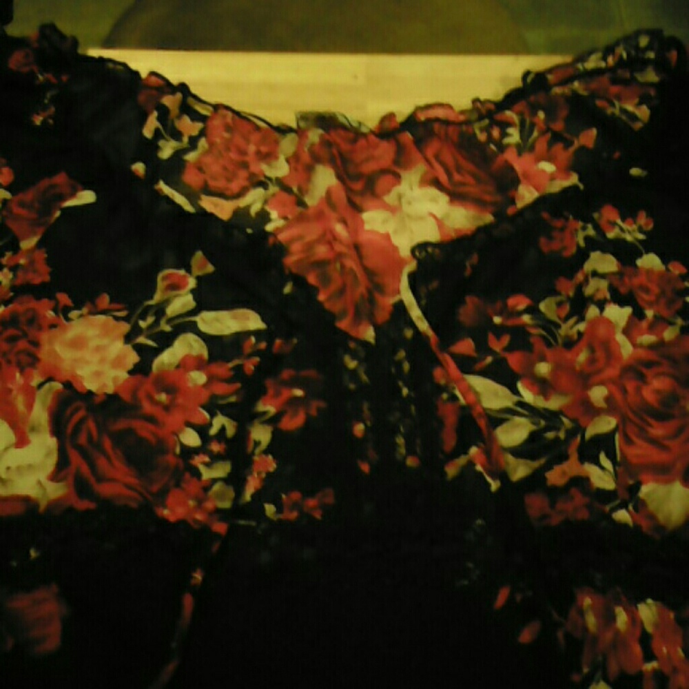 Rave Large women's sheer blouse
